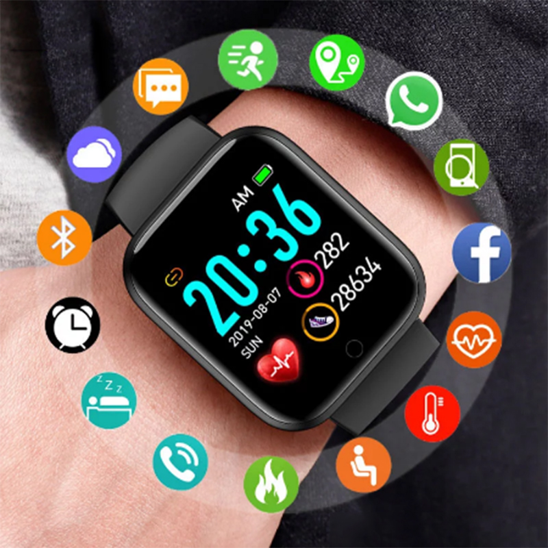 Smartwatch Watches Wallpaper - Mannen Digitaal Smart Horloge Sport Waterdicht
