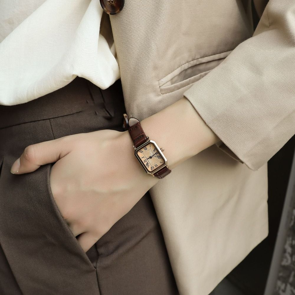 Vintage Digital Watch - Trendy elegant dames quartz horloge, draagbaar,