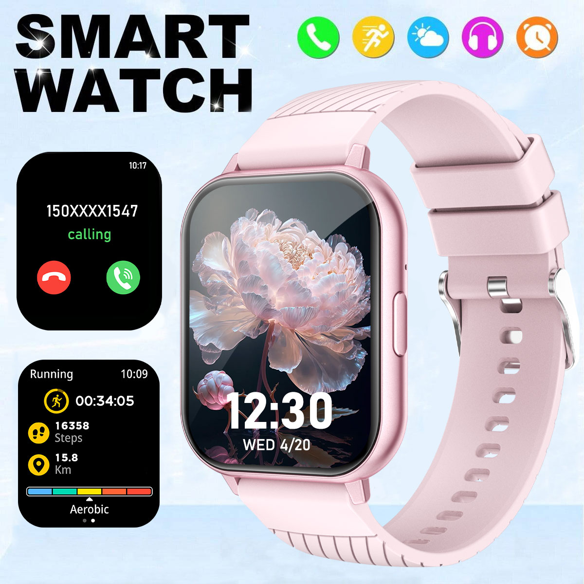 Smartwatch Watches Wallpaper - Multifunctioneel smartwatch 1,83