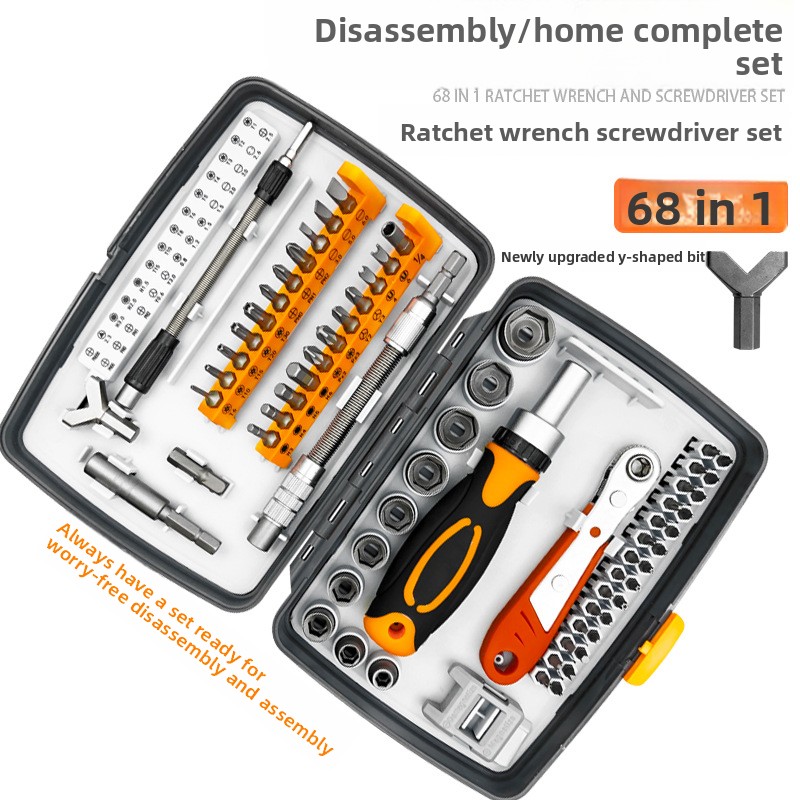 Watch Tool Repair Kit - 68-in-1 ratel-schroevendraaierset voor iPhone, Samsung, laptop,