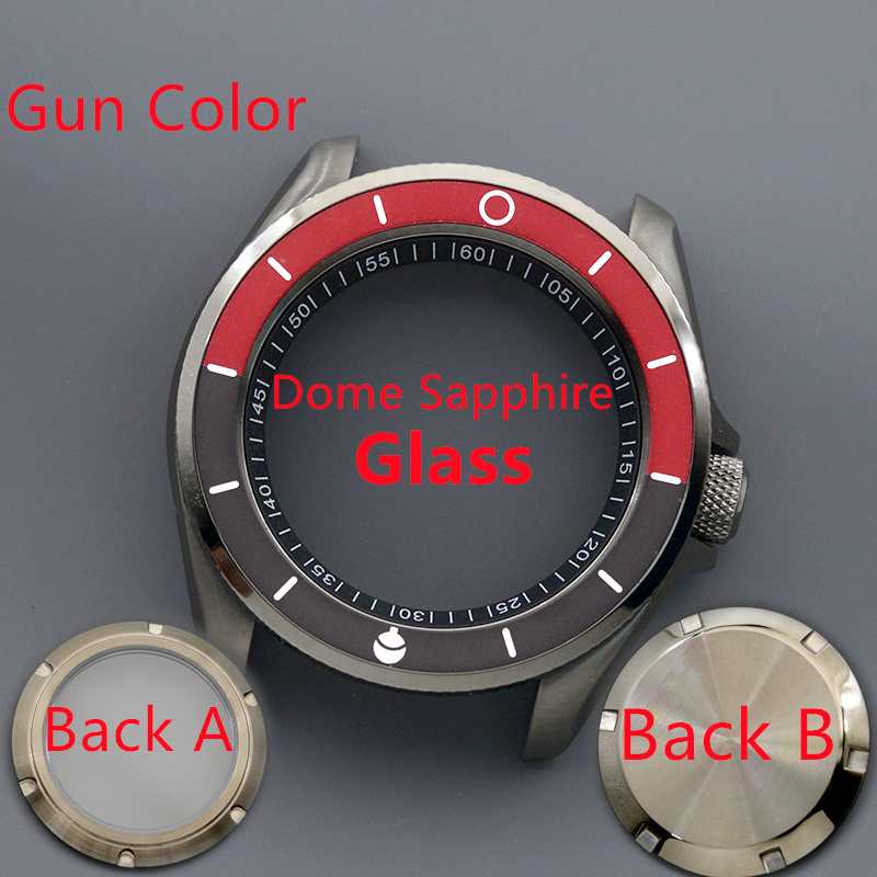 Vintage Digital Watch - Gun Colour SKX007 SKX009 Herenhorlogekast Fit