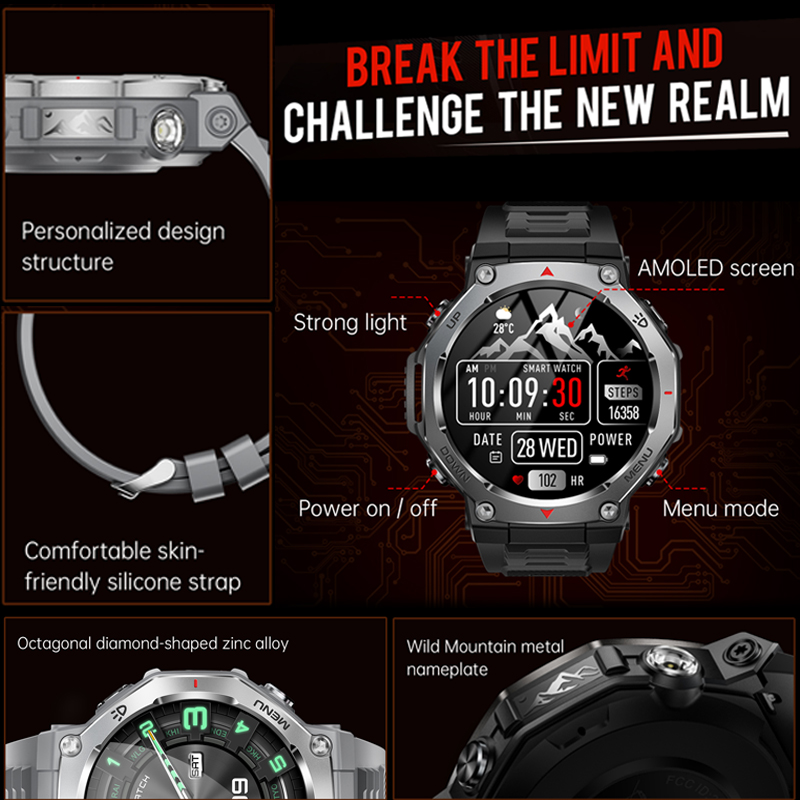 2026 Nieuwe T-Rex 3 Ultra Outd - Smartwatch Professional Watches For Men recensie en prijs