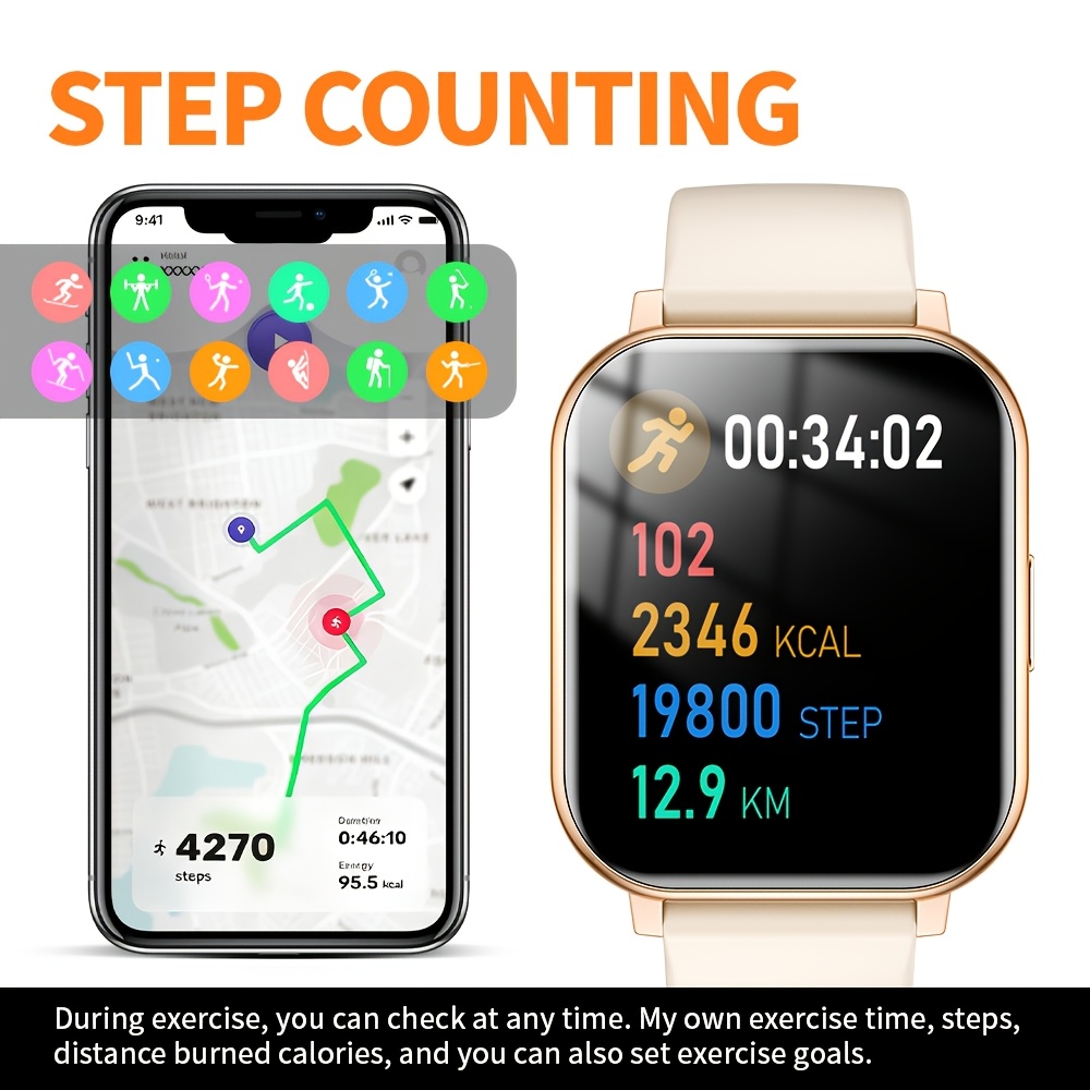 1,83-inch HD vierkant scherm/D - Smartwatch Watches Wallpaper recensie en prijs