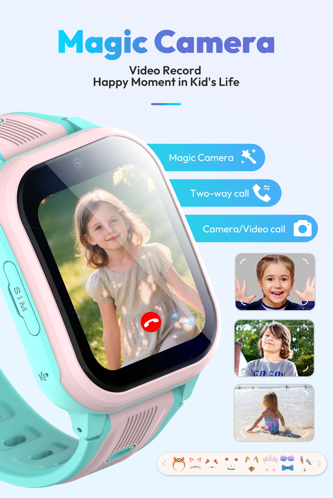 Wonlex 4G Kids Smart Watch KT4 - Smartwatch Watches For Kids recensie en prijs