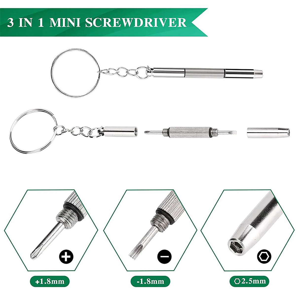 1/2/10pcs Mini 3 in1 Schroeven - Watch Tool Repair Kit recensie en prijs