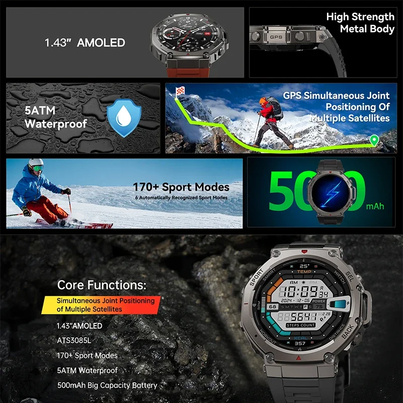 2026 Nieuwe Militaire DM58 GPS - Smartwatch Professional Watches For Men recensie en prijs