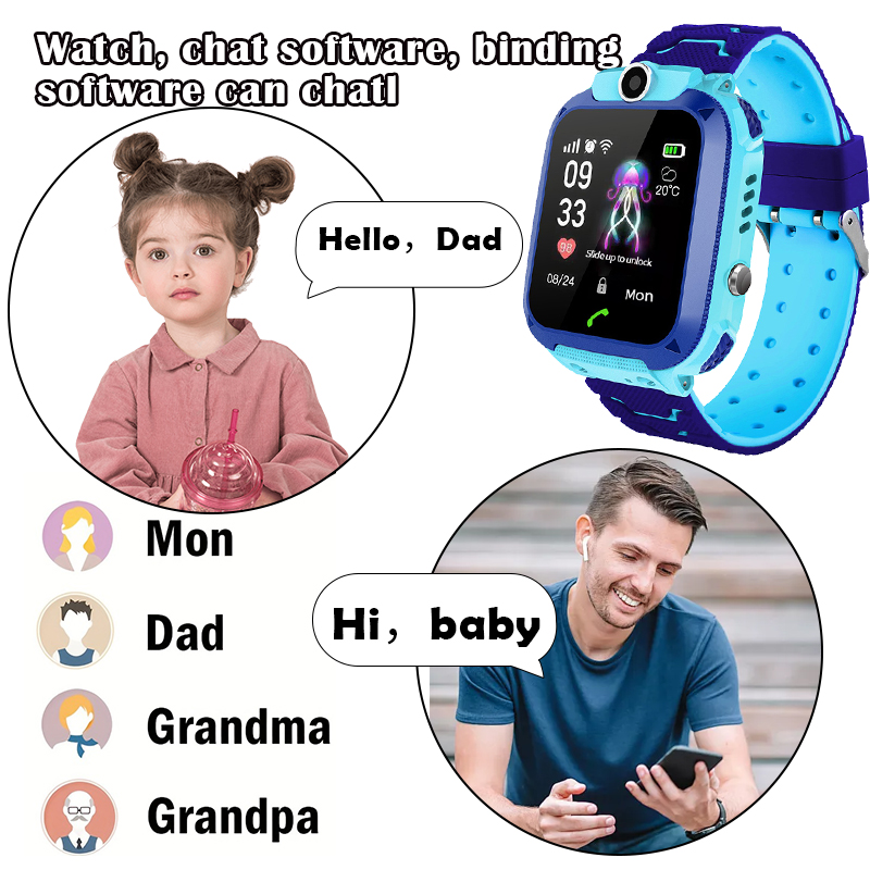 Q12B Kinder Smartwatch met SOS - Smartwatch Watches Gift For Girls recensie en prijs