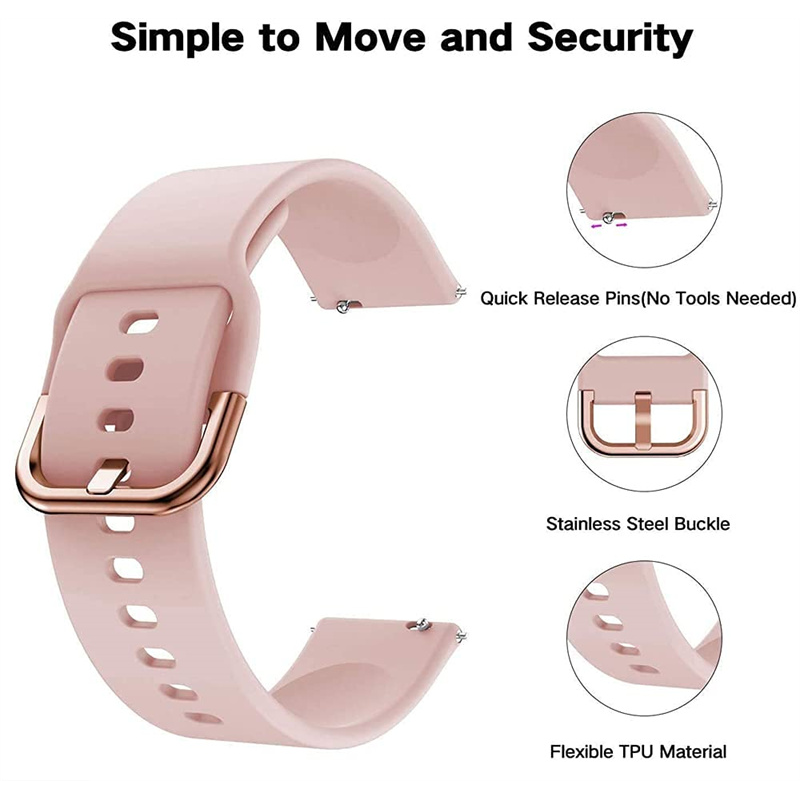 20mm/22mm Siliconen band Voor  - Smartwatch Samsung Watches For Men recensie en prijs