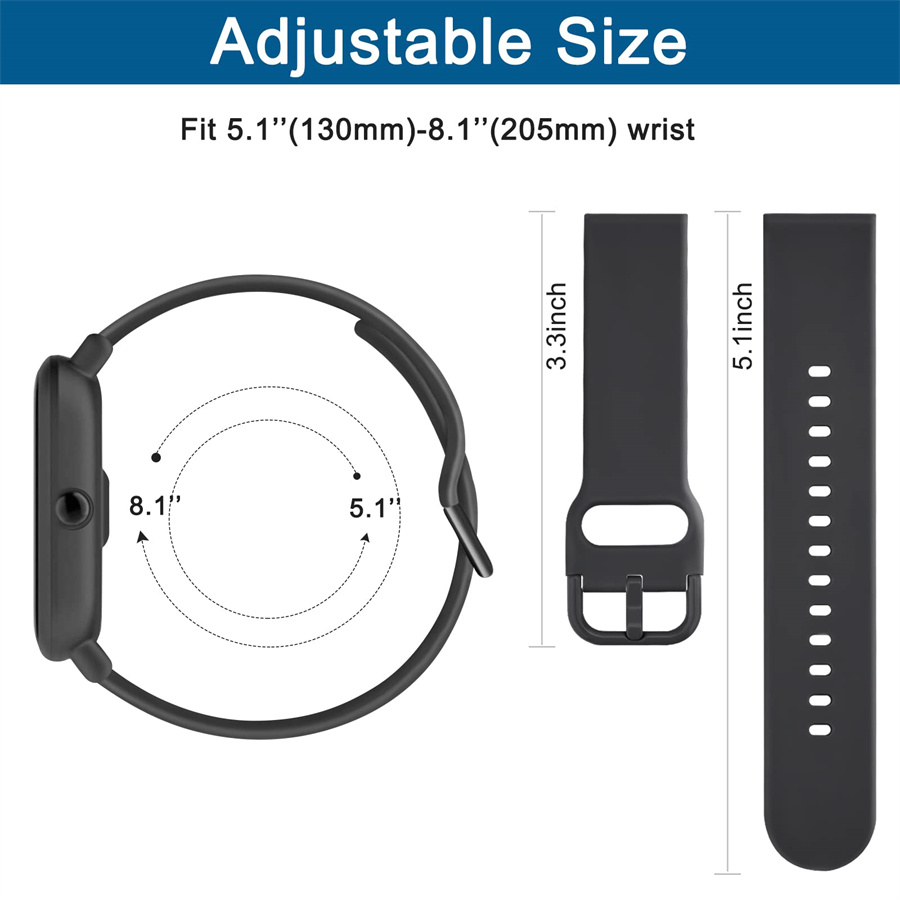 20mm/22mm Siliconen band Voor  - Smartwatch Samsung Watches For Men recensie en prijs