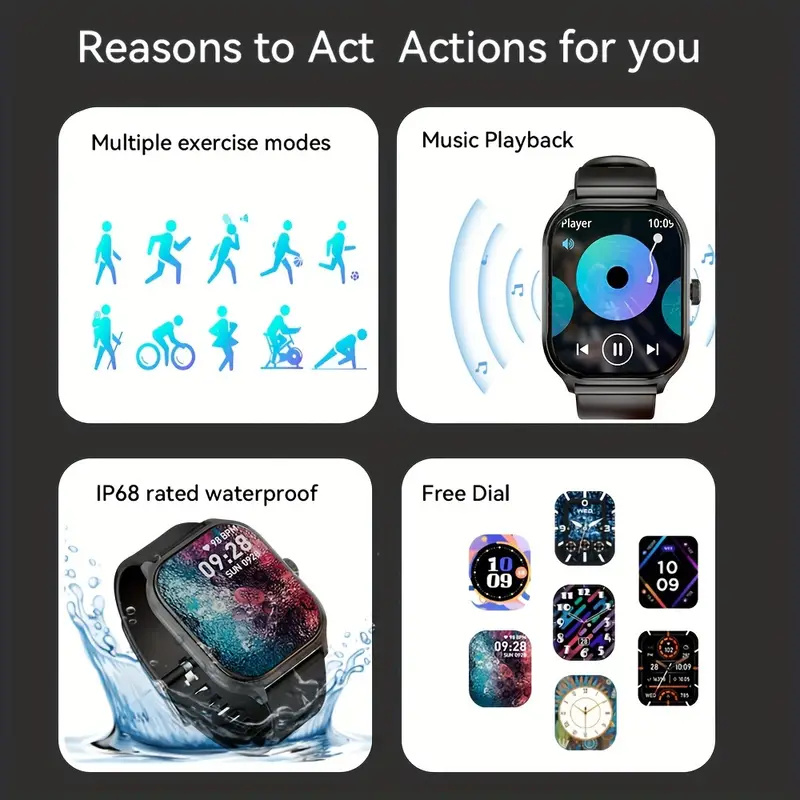 Smartwatch, Draadloos Bellen/B - Smartwatch Watches Wallpaper recensie en prijs