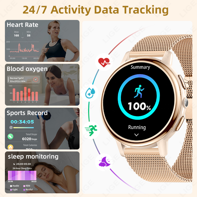 LUIK Mode Smart Horloge Dames  - Smartwatch Ladies Watches For Women recensie en prijs
