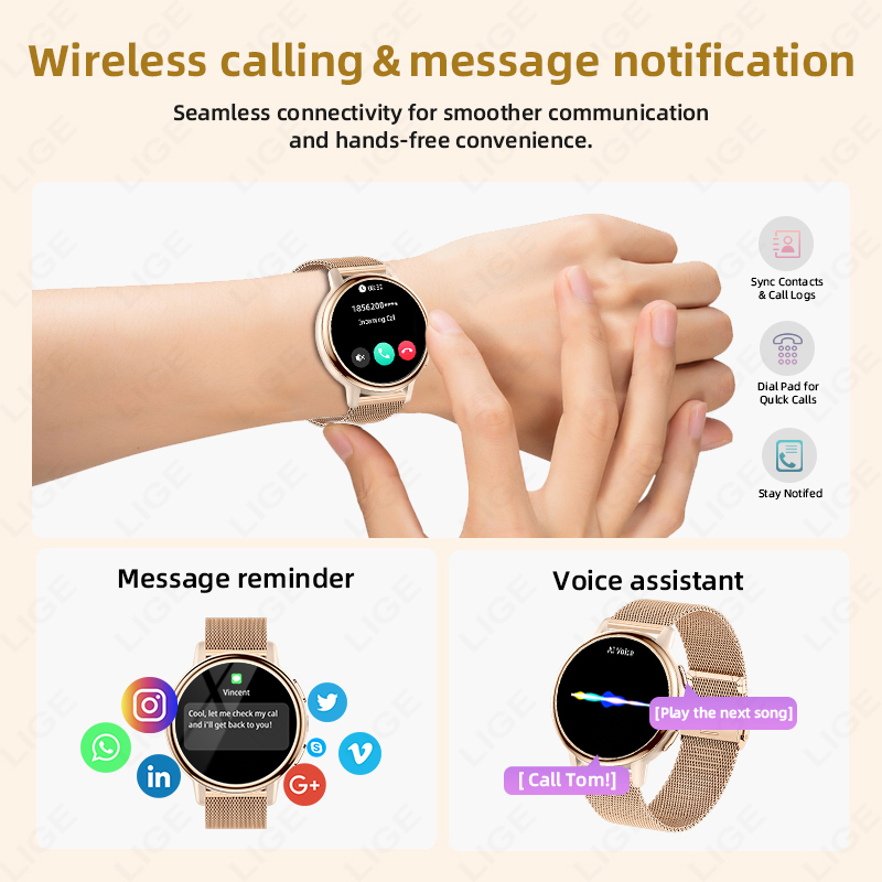 LUIK Mode Smart Horloge Dames  - Smartwatch Ladies Watches For Women recensie en prijs