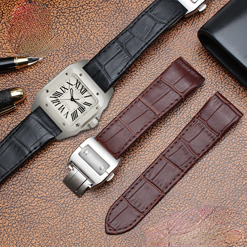 Lederen Horlogeband voor Carti - Cartier Watch Santos recensie en prijs