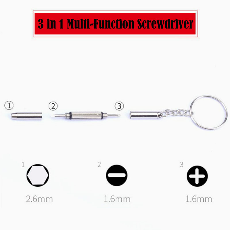 3-in-1 bril-schroevendraaier,  - Watch Tool Repair Kit recensie en prijs