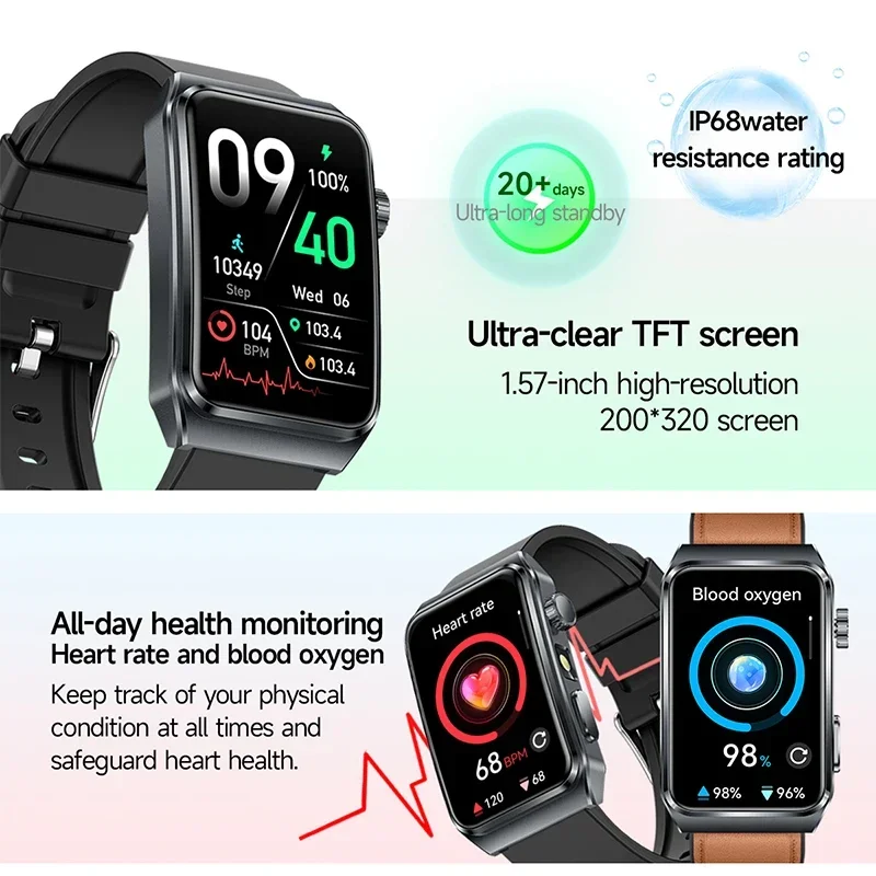 2026 Nieuwe ECG+PPG Gezondheid - Smartwatch Professional Watches For Men recensie en prijs