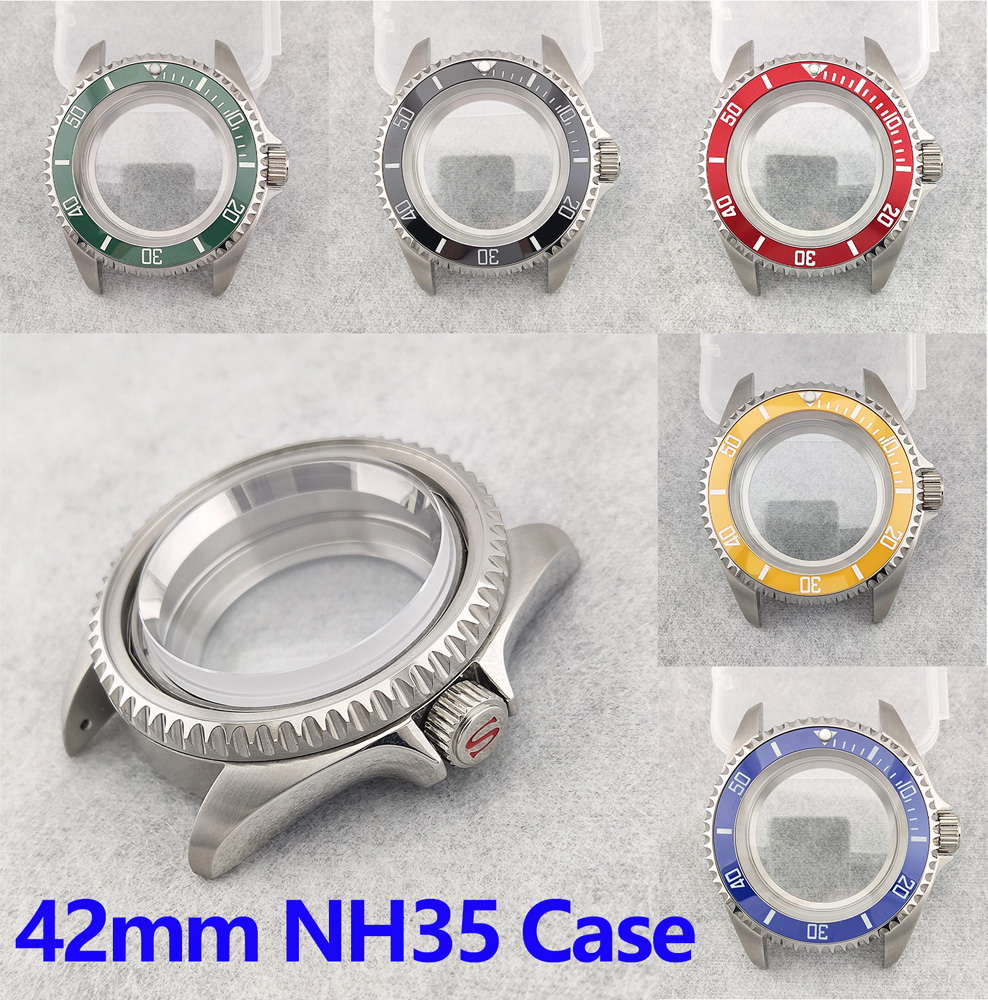 42 mm horlogekast NH35 kast SK - Vintage Digital Watch recensie en prijs